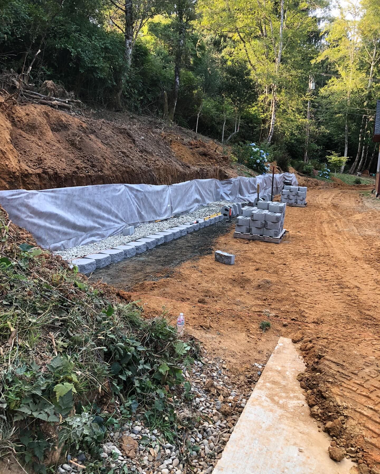 Residential Foundation Protection & Retaining Wall - Retaining Walls / Drainage Solutions project in Coos Bay Area, Oregon (photo 4)
