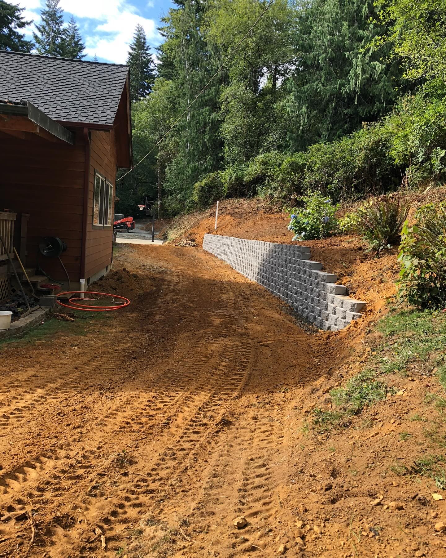 Residential Foundation Protection & Retaining Wall - Retaining Walls / Drainage Solutions project in Coos Bay Area, Oregon (photo 6)