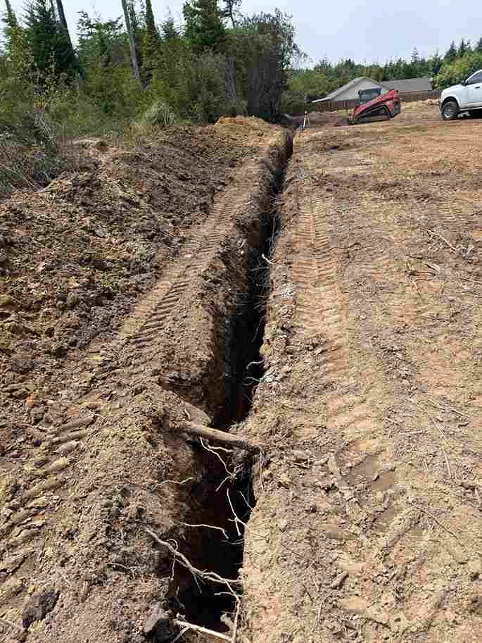 Coos Bay French Drain Install - Utility Installation project in Coos Bay, Oregon (photo 1)