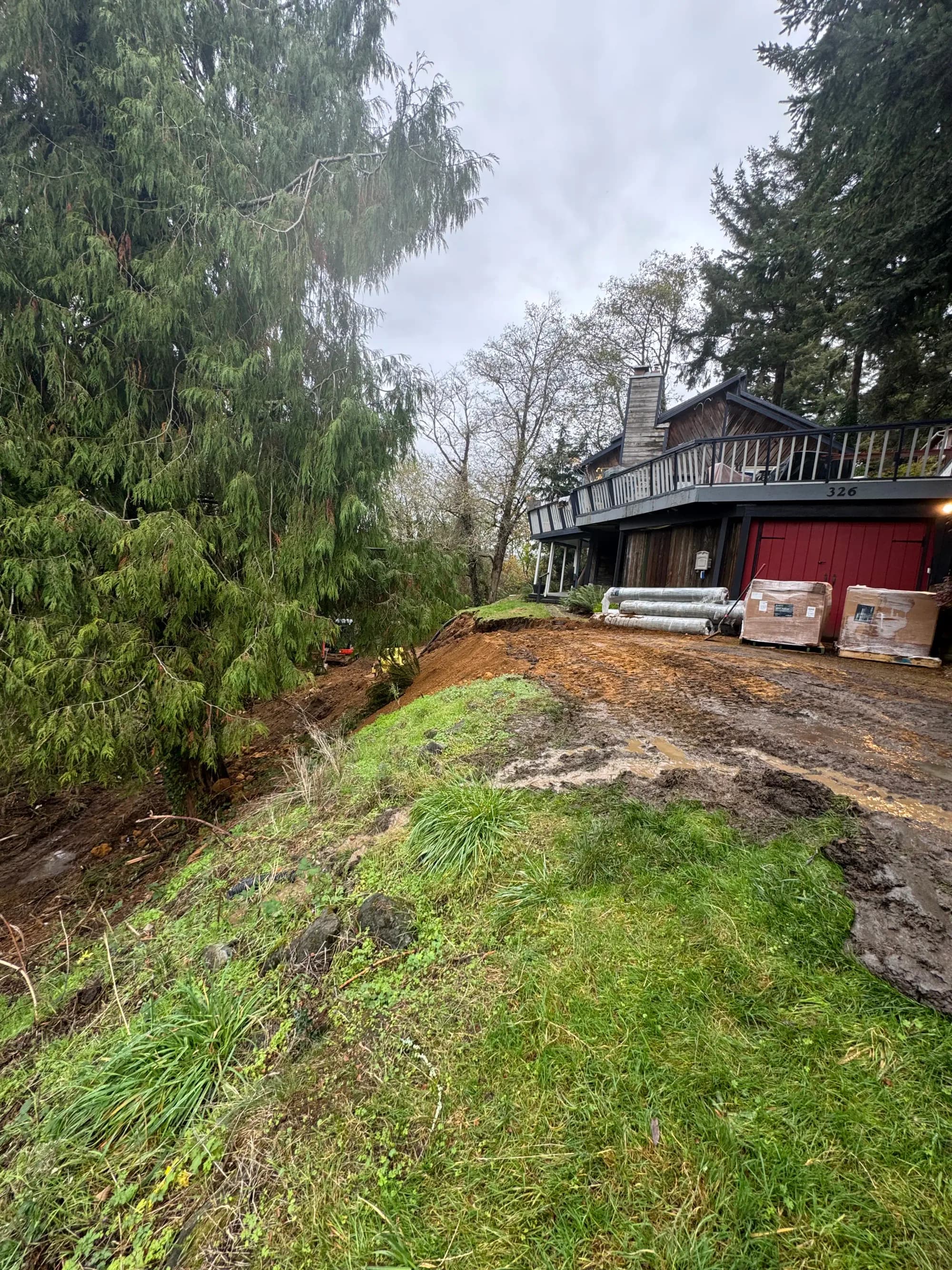 Coos Bay Hillside Repair - Retaining Walls project in Coos Bay, Oregon (photo 4)