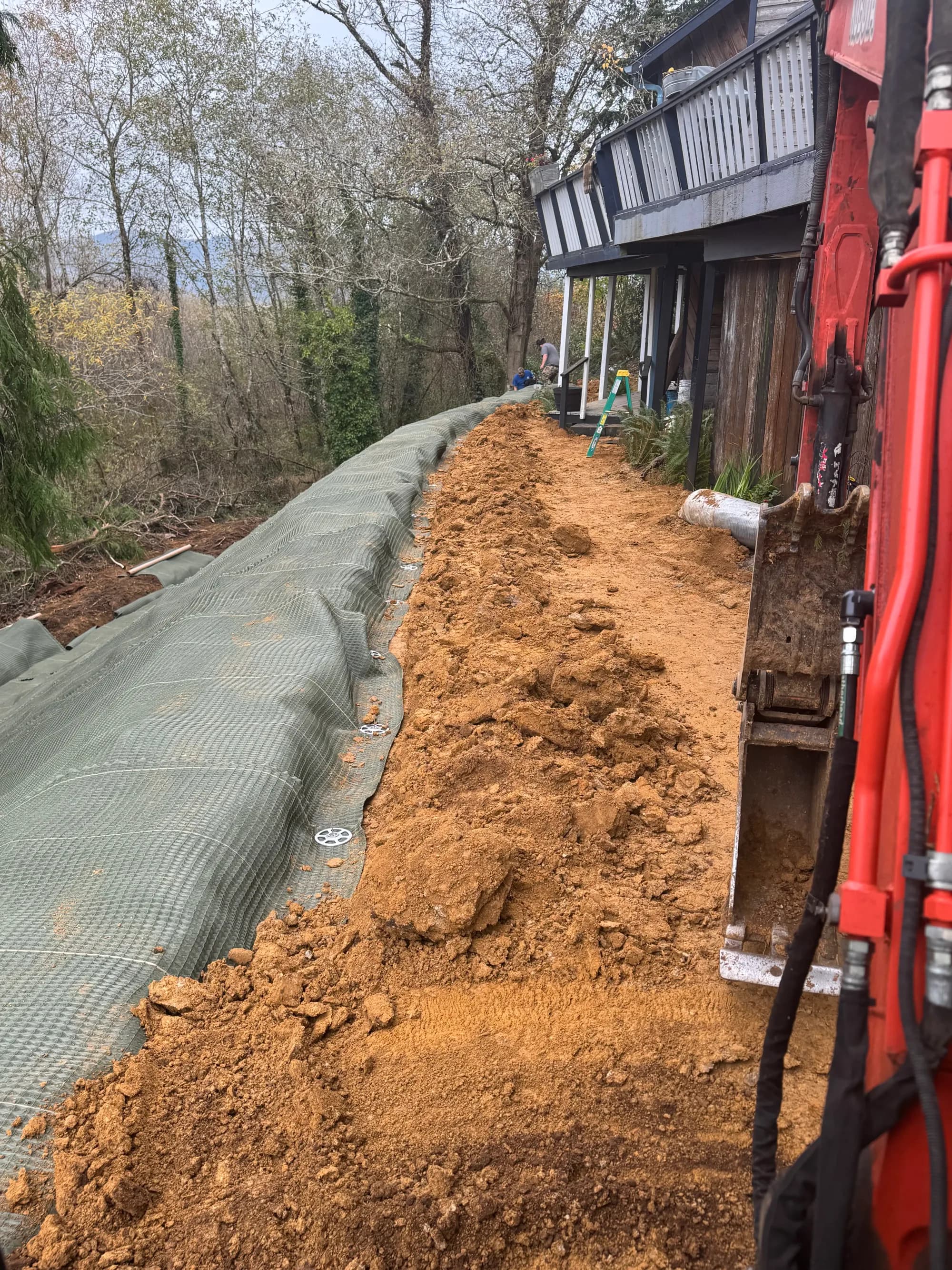 Coos Bay Hillside Repair - Retaining Walls project in Coos Bay, Oregon (photo 8)